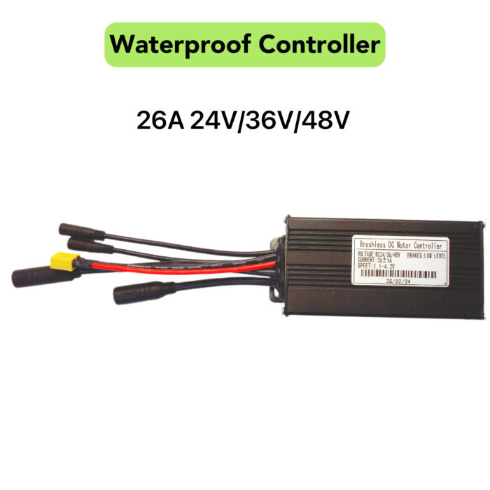 E-Bike Conversion Waterproof Controller 26A  24V/36V/48V, Sine Wave Controller