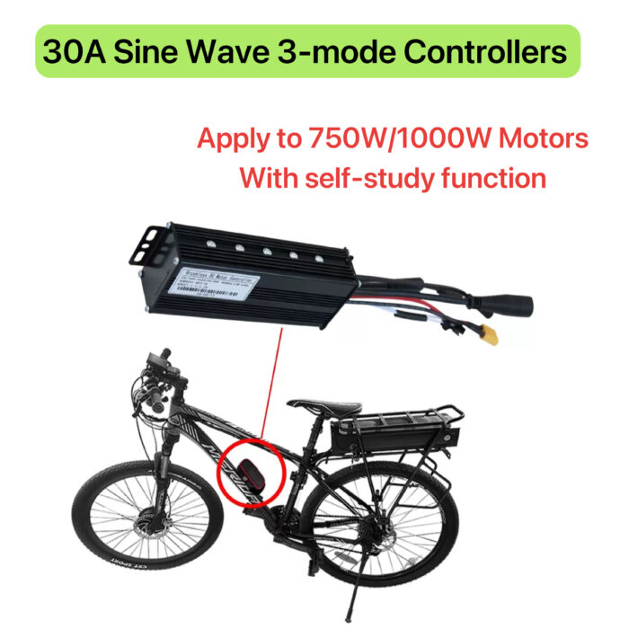 E-Bike Conversion Waterproof Controller 30A  24V/36V/48V, Sine Wave Controller - Image 5