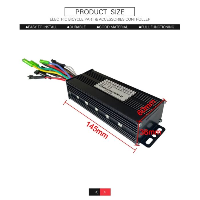 E-bike Controller for Motor 750W/1000W, 24V36V48V-30A, Sine Wave Three-Mode Controller - Image 3