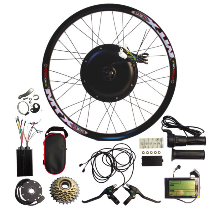 YIBAIKE CYCLE Rear Hub Motor Conversion Kits 72V3000W 27.5''MTX Wheel SW900 Display 60A Controller(UK STOCK)