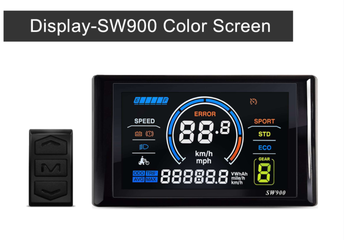 E-bike SW900 Color LCD Display(SW966) WP plug - Image 5